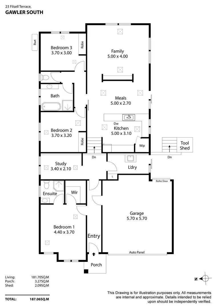 Floorplan of Homely house listing, 23 Filsell Terrace, Gawler South SA 5118