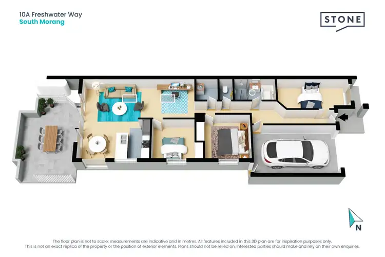 Floorplan of Homely semi-detached listing, 10A Freshwater Way, South Morang VIC 3752