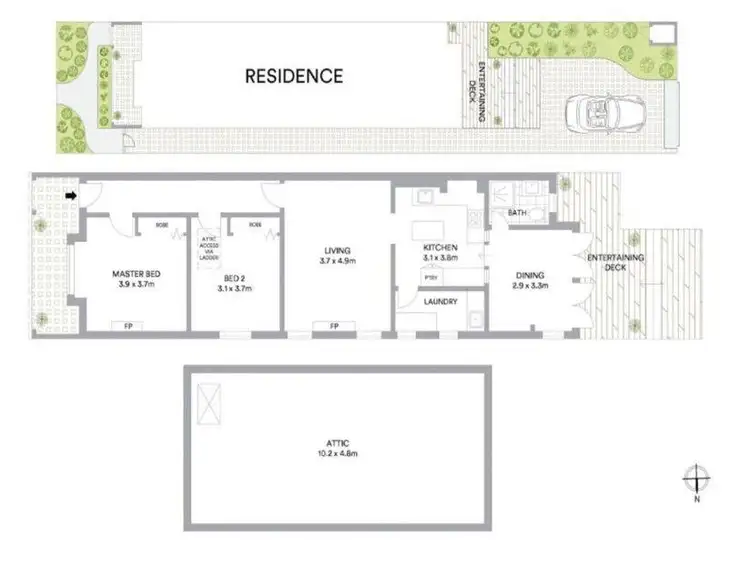 Floorplan of Homely house listing, 6 Oxley Street, Naremburn NSW 2065