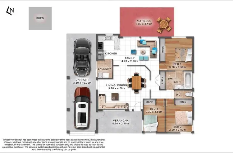 Floorplan of Homely house listing, 35 Thistle Street, Regents Park QLD 4118