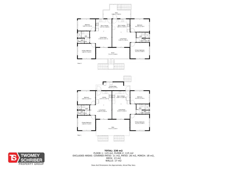 Floorplan of Homely block of units listing, 39 Sondrio Street, Woree QLD 4868
