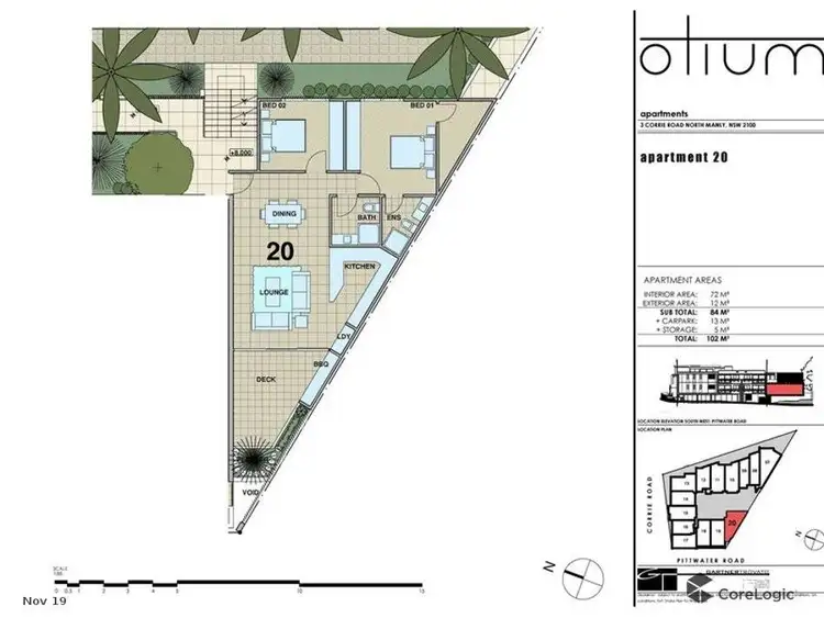 Floorplan of Homely unit listing, 20/3 Corrie Road, North Manly NSW 2100