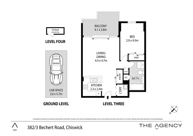 Floorplan of Homely apartment listing, 382/3 Bechert Road, Chiswick NSW 2046