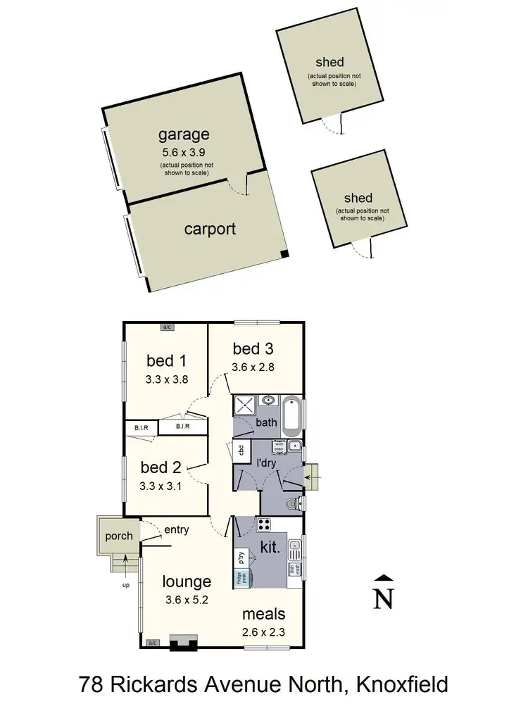 Floorplan of Homely house listing, 78 Rickards Avenue, Knoxfield VIC 3180