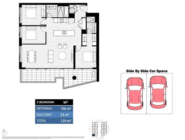 Floorplan of Homely apartment listing, 611A/7-9 Kent Road, Mascot NSW 2020