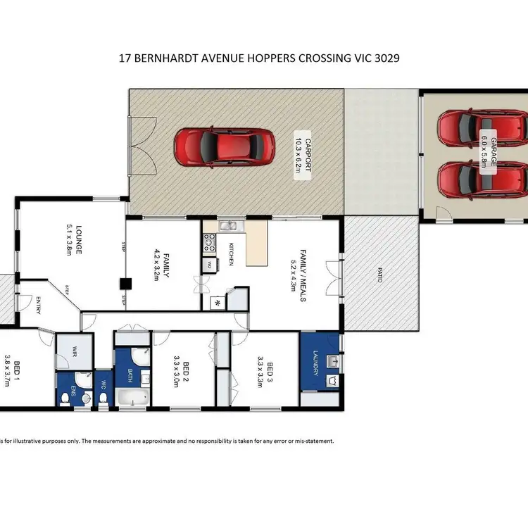 Floorplan of Homely house listing, 17 Bernhardt Avenue, Hoppers Crossing VIC 3029