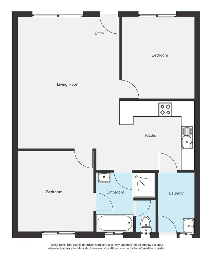 Floorplan of Homely unit listing, 13/607 Prune Street, Lavington NSW 2641