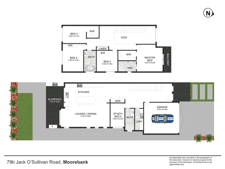 Floorplan of Homely semi-detached listing, 79b Jack O'sullivan Road, Moorebank NSW 2170