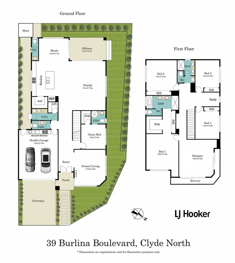 Floorplan of Homely house listing, 39 Burlina Boulevard, Clyde North VIC 3978