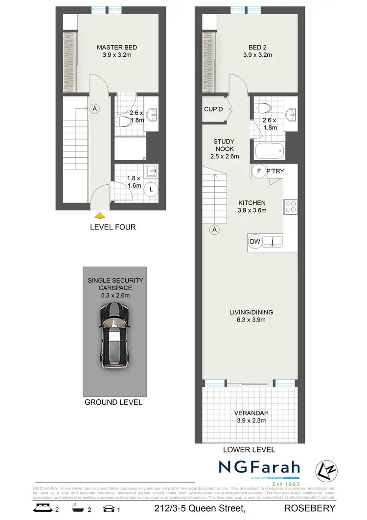 Floorplan of Homely apartment listing, 212/3-5 Queen Street, Rosebery NSW 2018