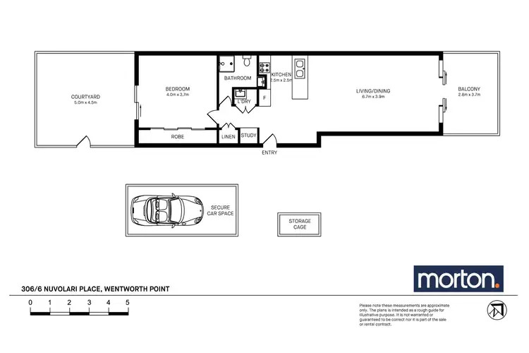 Floorplan of Homely apartment listing, 306/6 Nuvolari Place, Wentworth Point NSW 2127