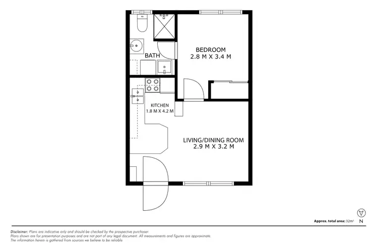 Floorplan of Homely unit listing, 11/8 Davison Street, Crestwood NSW 2620
