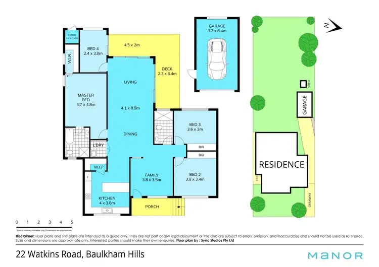 Floorplan of Homely house listing, 22 Watkins Road, Baulkham Hills NSW 2153