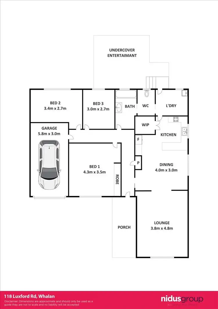 Floorplan of Homely house listing, 118 Luxford Road, Whalan NSW 2770