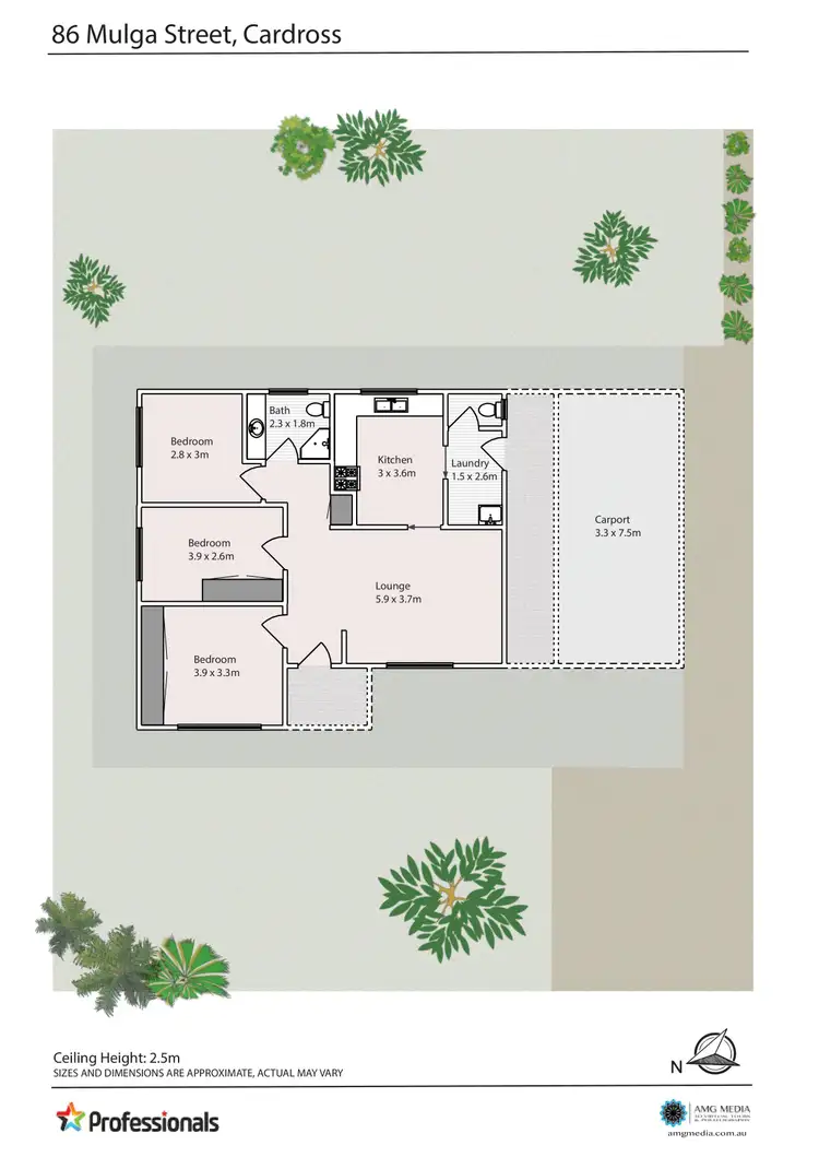 Floorplan of Homely house listing, 86 Mulga Street, Cardross VIC 3496