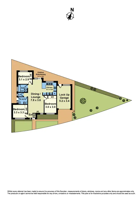 Floorplan of Homely unit listing, 5 Evelyn Crescent, Sunshine West VIC 3020
