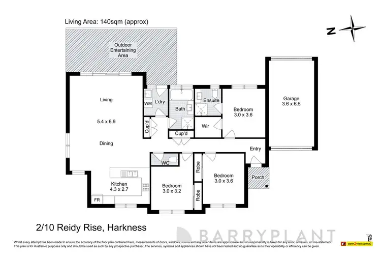 Floorplan of Homely house listing, 2/10 Reidy Rise, Melton West VIC 3337