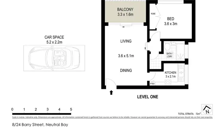 Floorplan of Homely apartment listing, 8/24 Barry Street, Neutral Bay NSW 2089