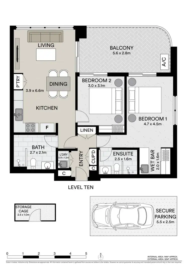 Floorplan of Homely apartment listing, 1005/8 Church Street, Lidcombe NSW 2141
