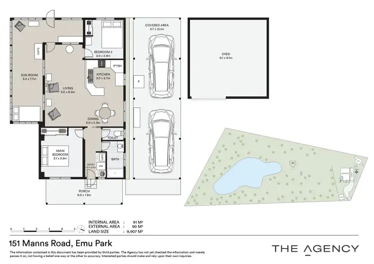 Floorplan of Homely rural property listing, 151 Manns Road, Emu Park QLD 4710