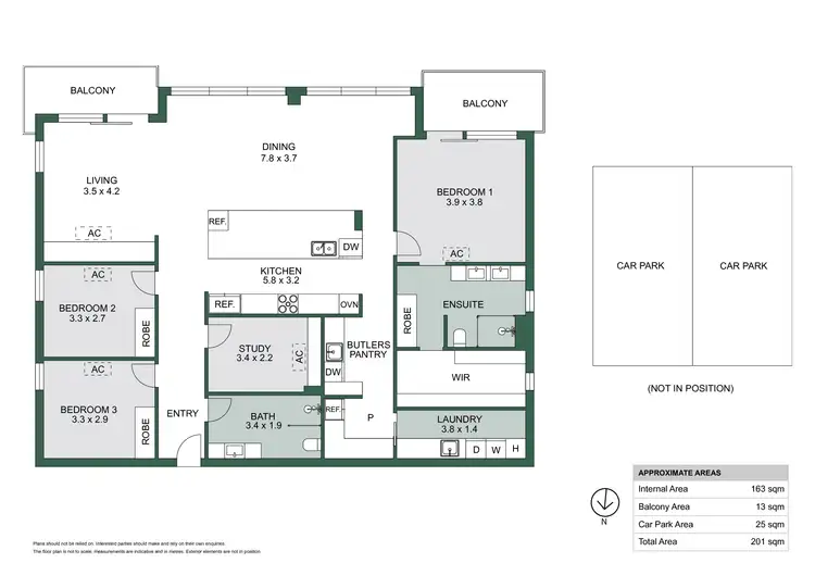 Floorplan of Homely apartment listing, 402/278 South Terrace, Adelaide SA 5000