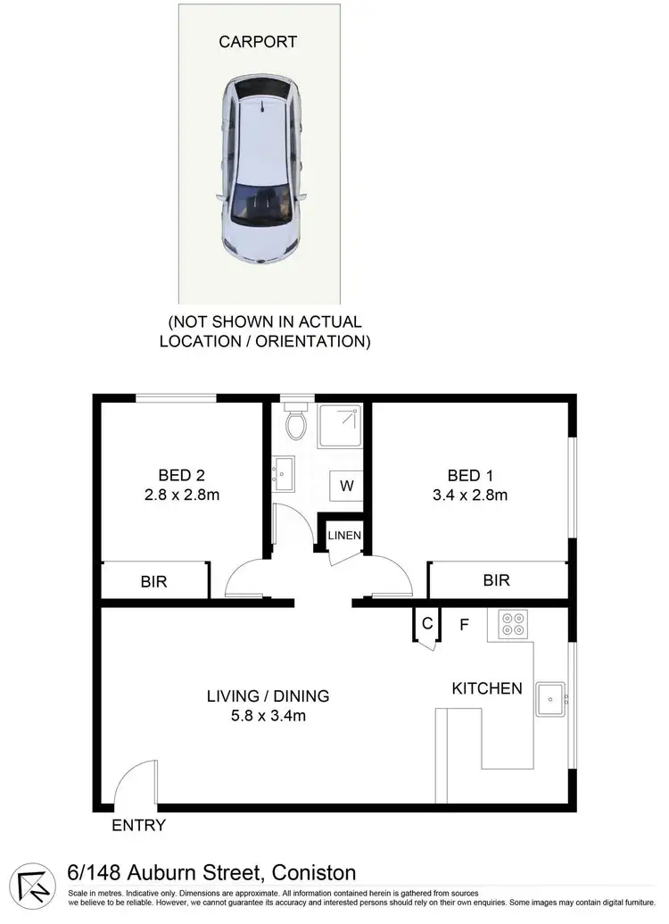 Floorplan of Homely unit listing, 6/148 Auburn Street, Coniston NSW 2500