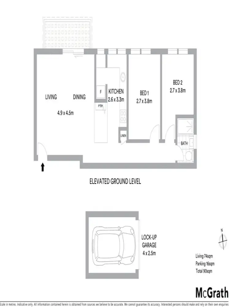 Floorplan of Homely apartment listing, 3/81 Albert Street, Hornsby NSW 2077