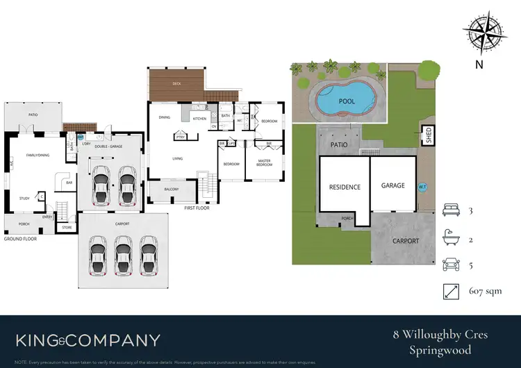 Floorplan of Homely house listing, 8 Willoughby Crescent, Springwood QLD 4127