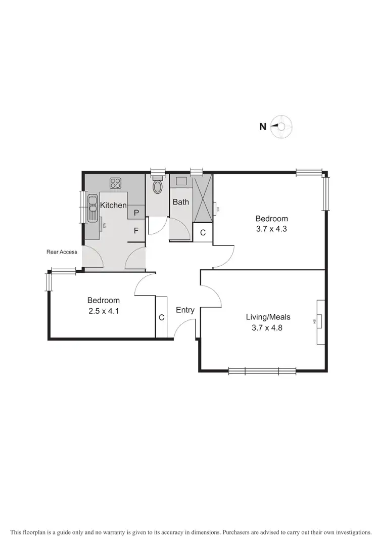 Floorplan of Homely apartment listing, 4/21 Glen Huntly Road, Elwood VIC 3184