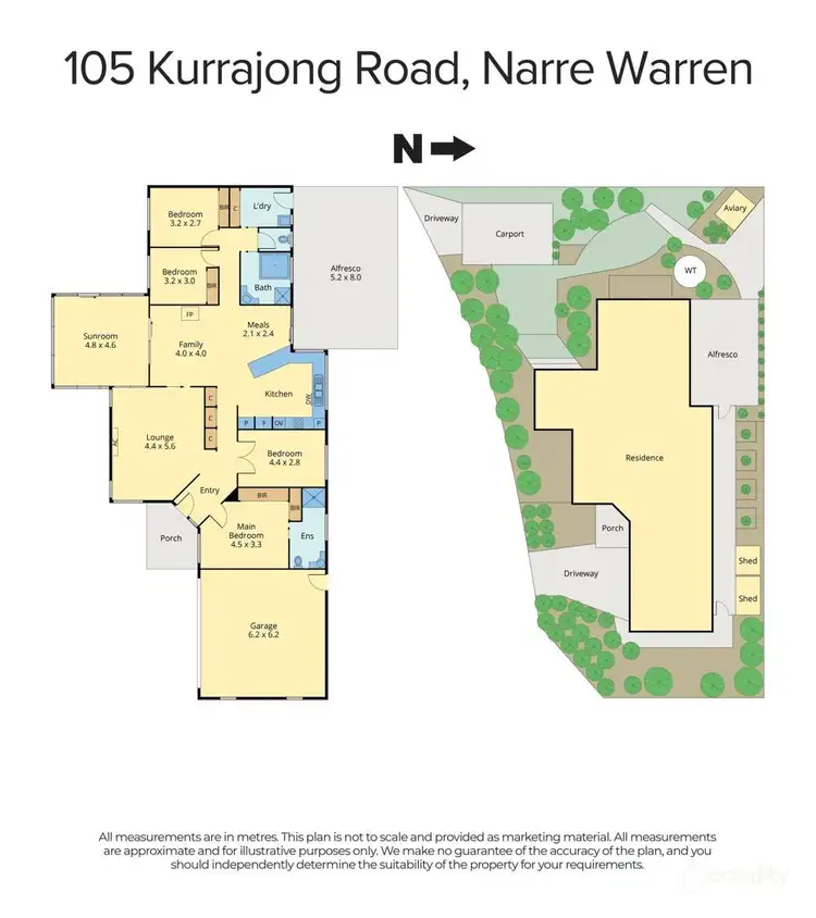 Floorplan of Homely house listing, 105 Kurrajong Road, Narre Warren VIC 3805