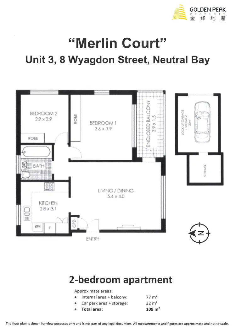 Floorplan of Homely apartment listing, 3/8 Wyagdon Street, Neutral Bay NSW 2089