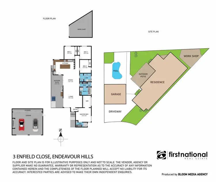 Floorplan of Homely house listing, 3 Enfield Close, Endeavour Hills VIC 3802