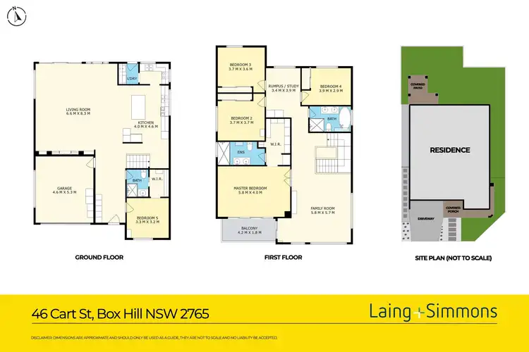 Floorplan of Homely house listing, 46 Cart Street, Box Hill NSW 2765
