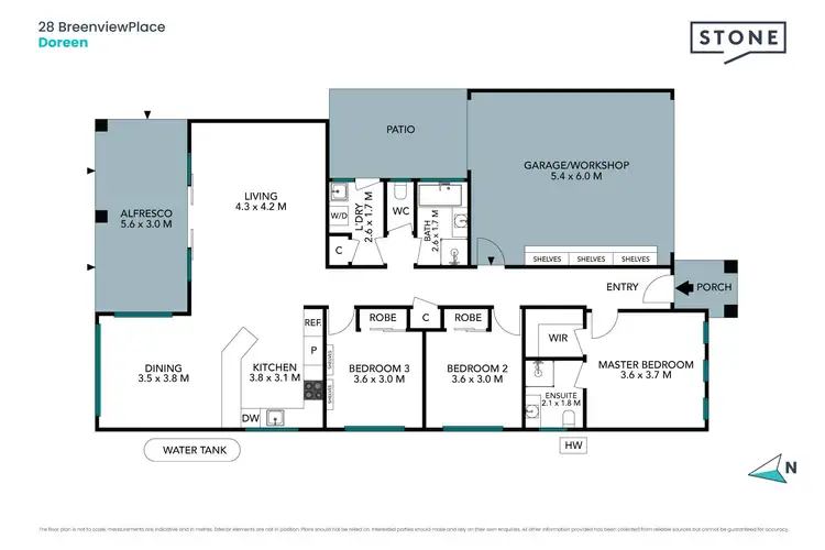 Floorplan of Homely house listing, 28 Breenview Place, Doreen VIC 3754