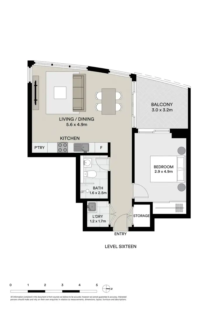 Floorplan of Homely unit listing, 1616/3 Carter Street, Lidcombe NSW 2141