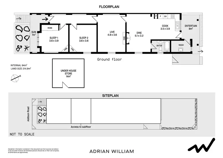 Floorplan of Homely house listing, 77 Addison Road, Marrickville NSW 2204