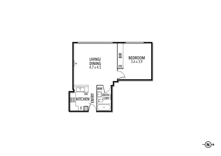 Floorplan of Homely apartment listing, 13/562 Little Bourke Street, Melbourne VIC 3000