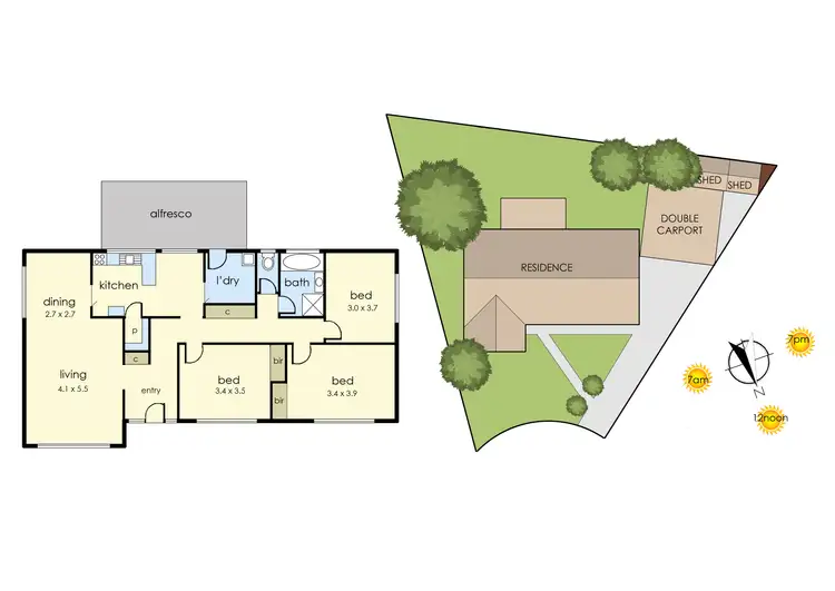 Floorplan of Homely house listing, 4 Gaynor Court, Frankston VIC 3199