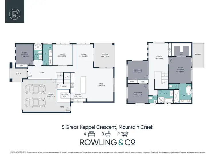 Floorplan of Homely house listing, 5 Great Keppel Crescent, Mountain Creek QLD 4557