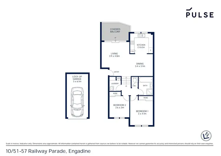 Floorplan of Homely apartment listing, 10/51-57 Railway Parade, Engadine NSW 2233