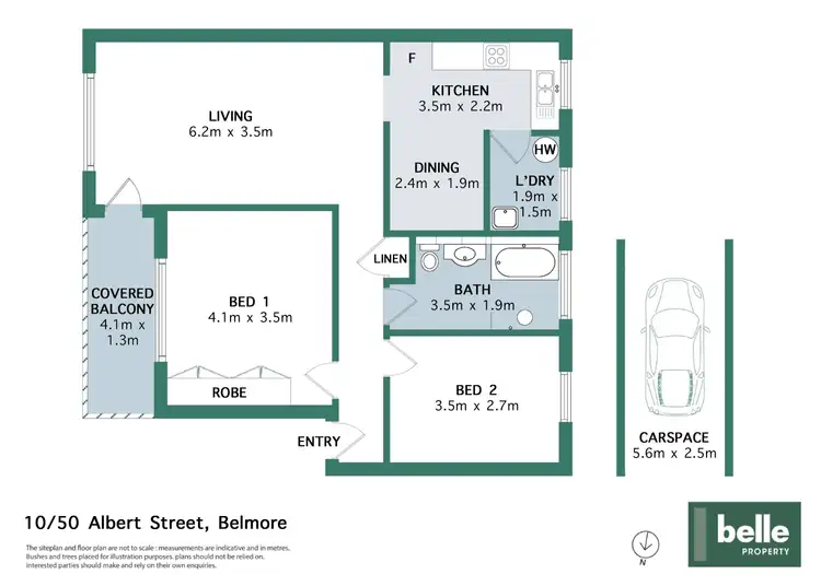 Floorplan of Homely unit listing, 10/50 Albert Street, Belmore NSW 2192