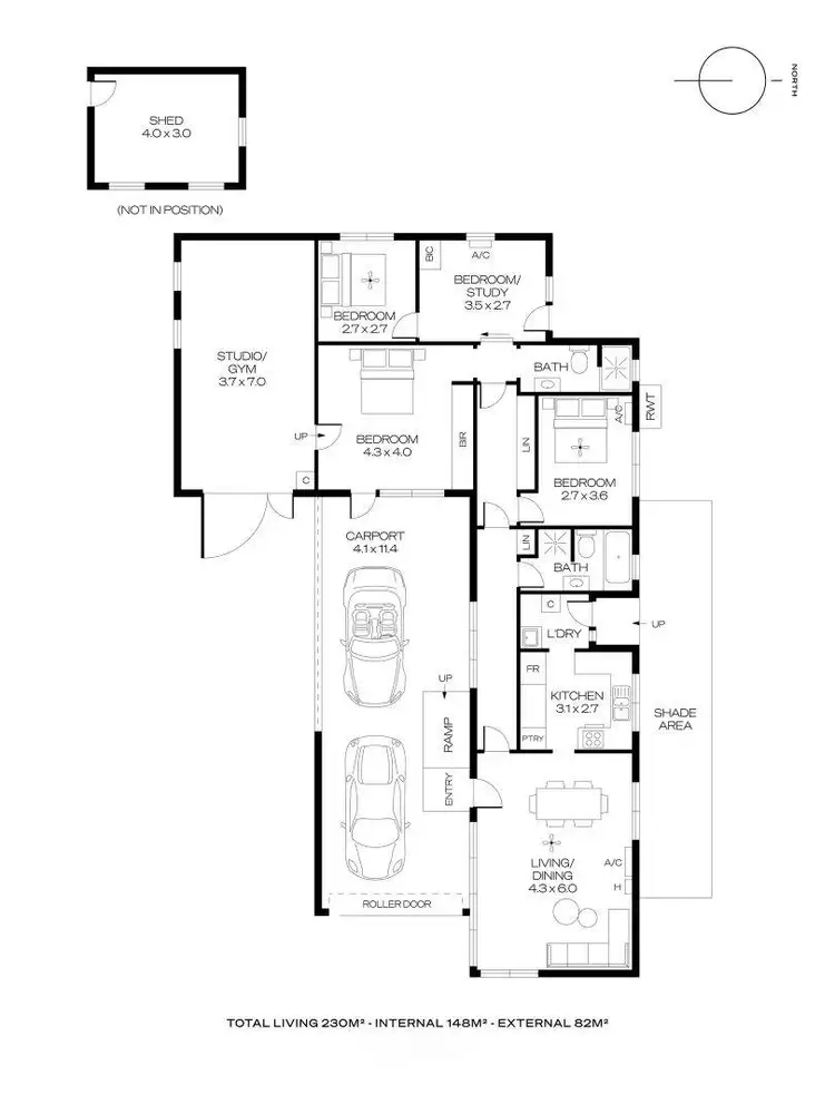 Floorplan of Homely house listing, 5 Indra Terrace, Brighton SA 5048