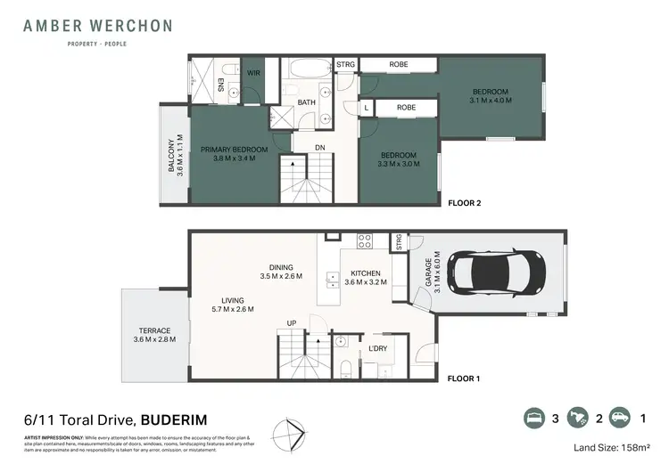 Floorplan of Homely townhouse listing, 6/11 Toral Drive, Buderim QLD 4556