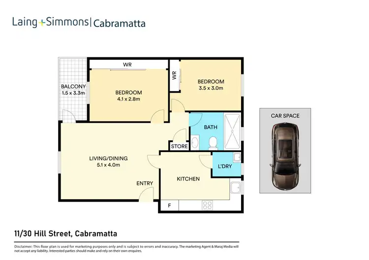 Floorplan of Homely unit listing, 11/30 Hill Street, Cabramatta NSW 2166