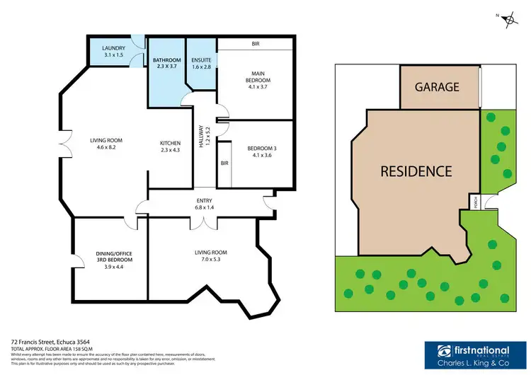 Floorplan of Homely house listing, 72 Francis Street, Echuca VIC 3564