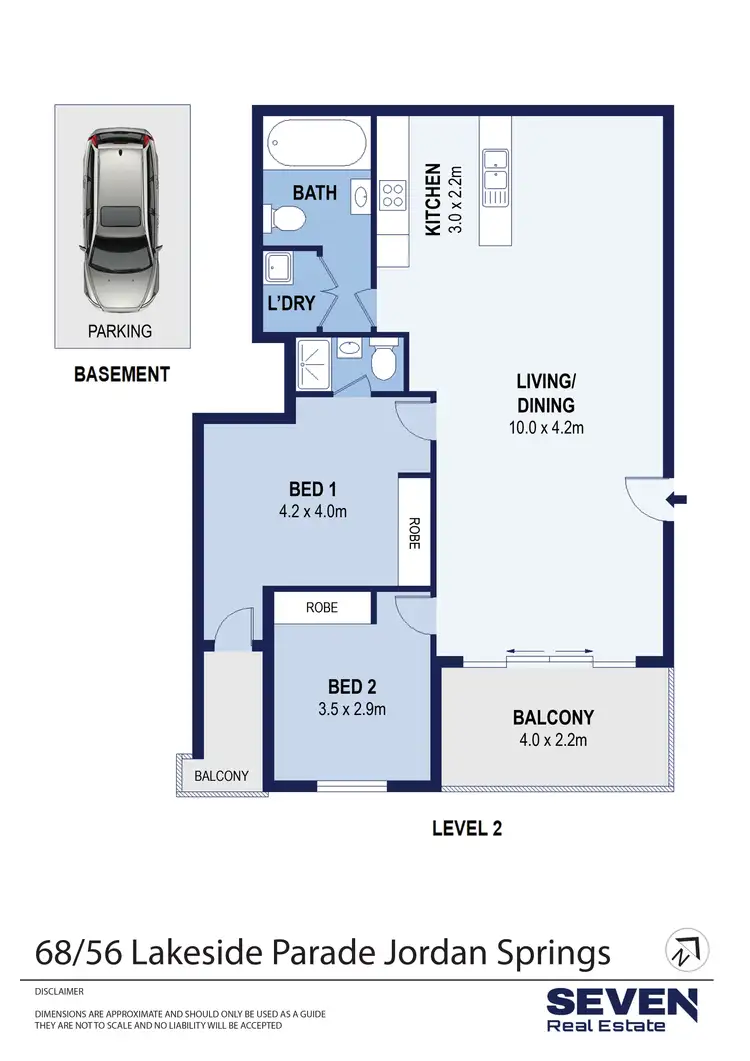 Floorplan of Homely apartment listing, 68/56 Lakeside Parade, Jordan Springs NSW 2747