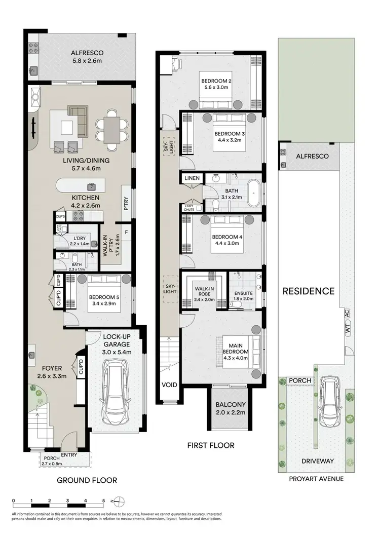 Floorplan of Homely semi-detached listing, 11A Proyart Avenue, Milperra NSW 2214