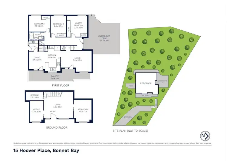 Floorplan of Homely house listing, 15 Hoover Place, Bonnet Bay NSW 2226