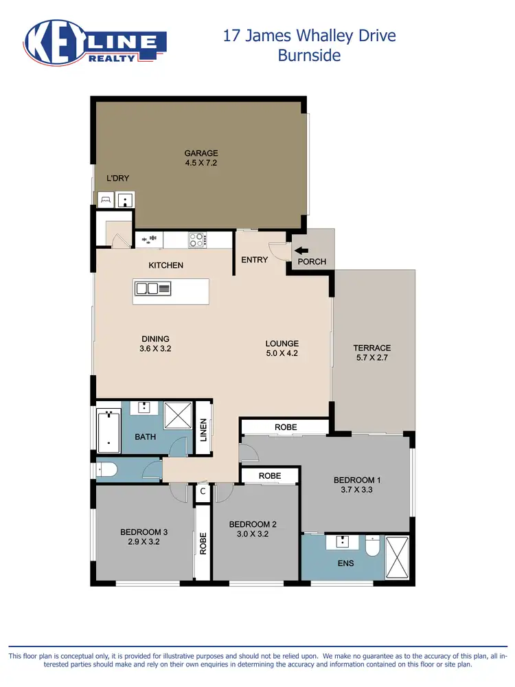 Floorplan of Homely house listing, 17 James Whalley Drive, Burnside QLD 4560