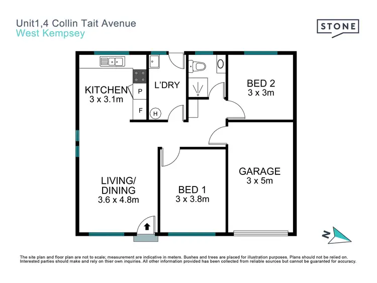 Floorplan of Homely unit listing, 1/4 Collin Tait Avenue, West Kempsey NSW 2440